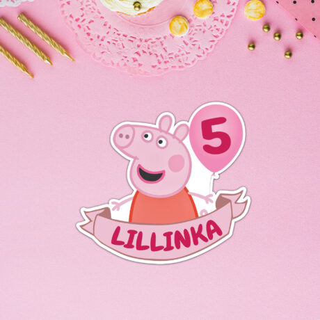 Personalizovaný zápich – Peppa Pig