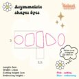 Vykrajovačka na šperky – Asymetrické tvary 5ks