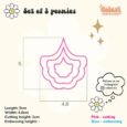 Vykrajovačka na šperky – Set Pivónie