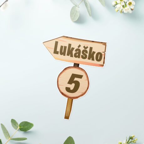 Personalizovaný zápich – Drevená značka