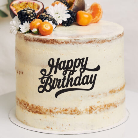 Zápich na tortu - Happy birthday - 12 - Bez paličky