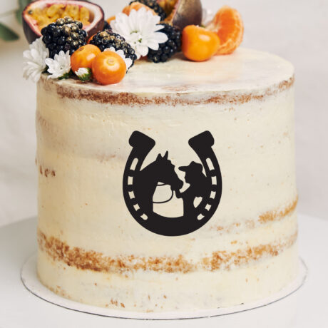 Dekorácia na tortu - Podkova - bez paličky